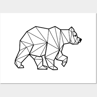 Geometric Bear Posters and Art